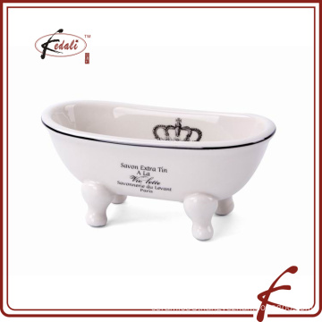 ceramic shell bathroom shower soap dish